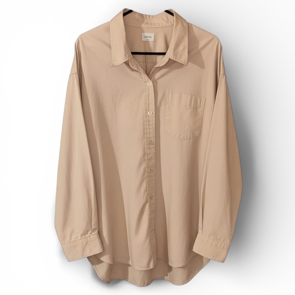 Wilfred Free Relaxed Organic cotton button-up shirt size medium - Picture 2 of 14